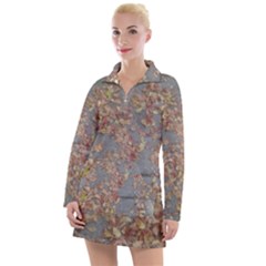 Sidewalk Leaves Women s Long Sleeve Casual Dress