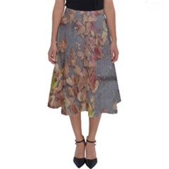 Sidewalk Leaves Perfect Length Midi Skirt