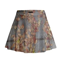 Sidewalk Leaves Mini Flare Skirt