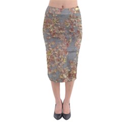 Sidewalk Leaves Midi Pencil Skirt