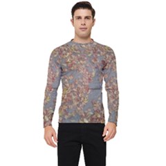 Sidewalk Leaves Men s Long Sleeve Rash Guard