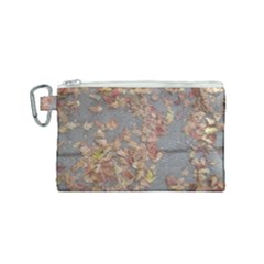 Sidewalk Leaves Canvas Cosmetic Bag (small)