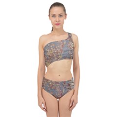 Sidewalk Leaves Spliced Up Two Piece Swimsuit