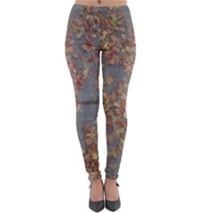 Sidewalk Leaves Lightweight Velour Leggings by SomethingForEveryone