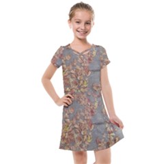 Sidewalk Leaves Kids  Cross Web Dress