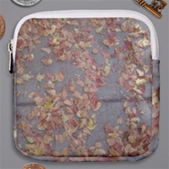 Sidewalk Leaves Mini Square Pouch