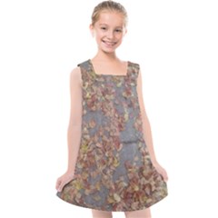 Sidewalk Leaves Kids  Cross Back Dress