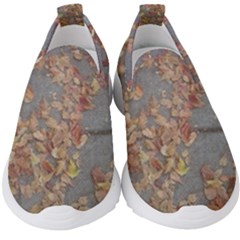 Sidewalk Leaves Kids  Slip On Sneakers by SomethingForEveryone