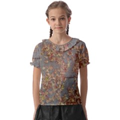 Sidewalk Leaves Kids  Frill Chiffon Blouse