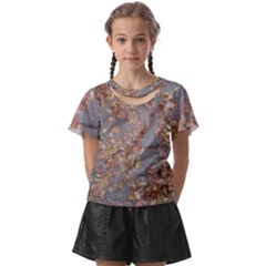 Sidewalk Leaves Kids  Front Cut Tee