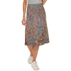 Sidewalk Leaves Midi Panel Skirt