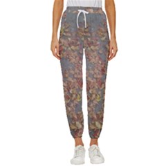 Sidewalk Leaves Cropped Drawstring Pants