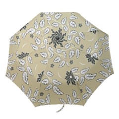 Folk Flowers Print Floral Pattern Ethnic Art Folding Umbrellas by Eskimos