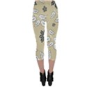 Folk flowers print Floral pattern Ethnic art Capri Leggings  View2