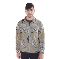 Folk Flowers Print Floral Pattern Ethnic Art Men s Windbreaker by Eskimos