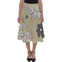 Folk flowers print Floral pattern Ethnic art Perfect Length Midi Skirt View1