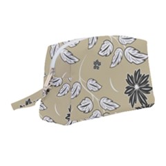 Folk Flowers Print Floral Pattern Ethnic Art Wristlet Pouch Bag (medium) by Eskimos