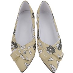 Folk Flowers Print Floral Pattern Ethnic Art Women s Bow Heels by Eskimos