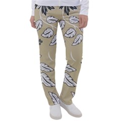 Folk Flowers Print Floral Pattern Ethnic Art Women s Casual Pants by Eskimos