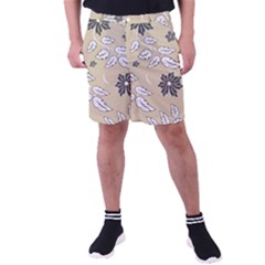 Folk Flowers Print Floral Pattern Ethnic Art Men s Pocket Shorts by Eskimos