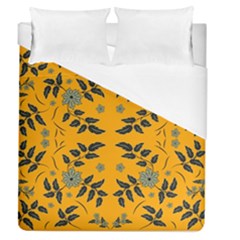 Floral Folk Damask Pattern Fantasy Flowers Floral Geometric Fantasy Duvet Cover (queen Size) by Eskimos