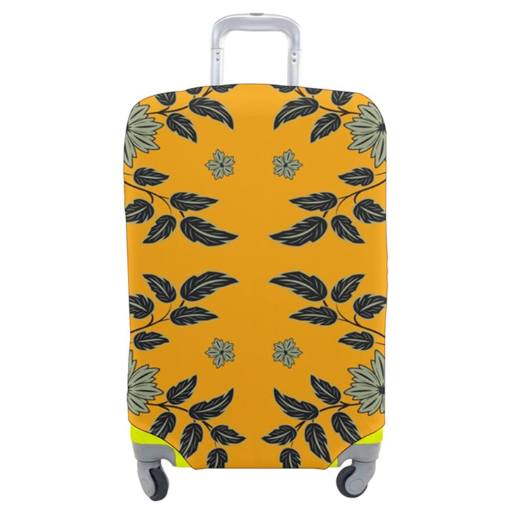 Floral folk damask pattern Fantasy flowers Floral geometric fantasy Luggage Cover (Medium)