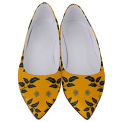 Floral Folk Damask Pattern Fantasy Flowers Floral Geometric Fantasy Women s Low Heels by Eskimos