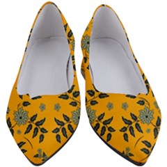 Floral Folk Damask Pattern Fantasy Flowers Floral Geometric Fantasy Women s Block Heels  by Eskimos