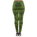 Floral folk damask pattern Fantasy flowers Floral geometric fantasy Lightweight Velour Leggings View2