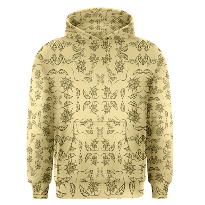 Floral folk damask pattern Fantasy flowers Floral geometric fantasy Men s Core Hoodie