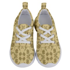 Floral Folk Damask Pattern Fantasy Flowers Floral Geometric Fantasy Running Shoes by Eskimos