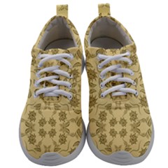 Floral Folk Damask Pattern Fantasy Flowers Floral Geometric Fantasy Mens Athletic Shoes by Eskimos