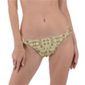 Floral folk damask pattern Fantasy flowers Floral geometric fantasy Ring Detail Bikini Bottom View1