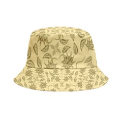 Floral Folk Damask Pattern Fantasy Flowers Floral Geometric Fantasy Inside Out Bucket Hat by Eskimos