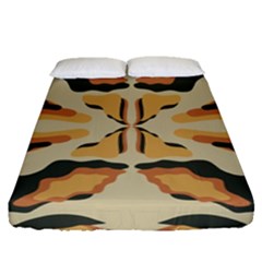 Abstract Pattern Geometric Backgrounds  Abstract Geometric  Fitted Sheet (queen Size) by Eskimos