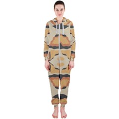 Abstract Pattern Geometric Backgrounds  Abstract Geometric  Hooded Jumpsuit (ladies)  by Eskimos