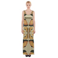 Abstract Pattern Geometric Backgrounds  Abstract Geometric  Thigh Split Maxi Dress by Eskimos