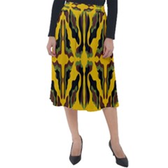 Abstract Pattern Geometric Backgrounds  Abstract Geometric Design    Classic Velour Midi Skirt  by Eskimos