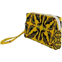 Abstract Pattern Geometric Backgrounds  Abstract Geometric Design    Wristlet Pouch Bag (small) by Eskimos