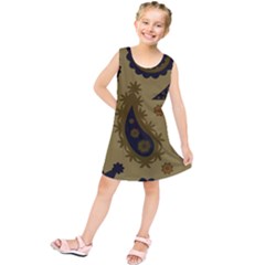 Floral Pattern Paisley Style Paisley Print  Doodle Background Kids  Tunic Dress