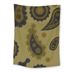 Floral Pattern Paisley Style Paisley Print  Doodle Background Medium Tapestry by Eskimos