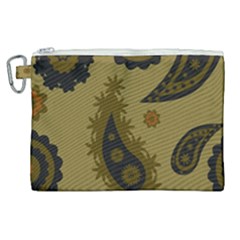 Floral Pattern Paisley Style Paisley Print  Doodle Background Canvas Cosmetic Bag (xl) by Eskimos