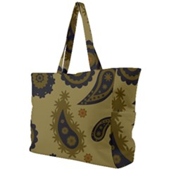 Floral Pattern Paisley Style Paisley Print  Doodle Background Simple Shoulder Bag by Eskimos