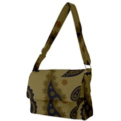 Floral Pattern Paisley Style Paisley Print  Doodle Background Full Print Messenger Bag (l) by Eskimos