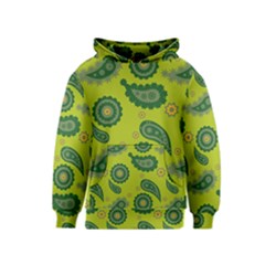 Floral Pattern Paisley Style Paisley Print  Doodle Background Kids  Pullover Hoodie by Eskimos