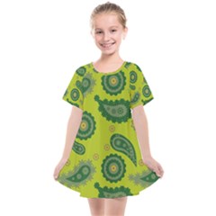 Floral Pattern Paisley Style Paisley Print  Doodle Background Kids  Smock Dress by Eskimos