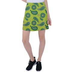 Floral Pattern Paisley Style Paisley Print  Doodle Background Tennis Skirt by Eskimos