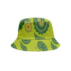 Floral Pattern Paisley Style Paisley Print  Doodle Background Bucket Hat (kids) by Eskimos