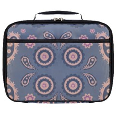 Floral Folk Damask Pattern Fantasy Flowers Floral Geometric Fantasy Full Print Lunch Bag by Eskimos