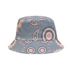 Floral Folk Damask Pattern Fantasy Flowers Floral Geometric Fantasy Inside Out Bucket Hat by Eskimos